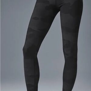 ALO Yoga Black Camouflage High-Waist Leggings